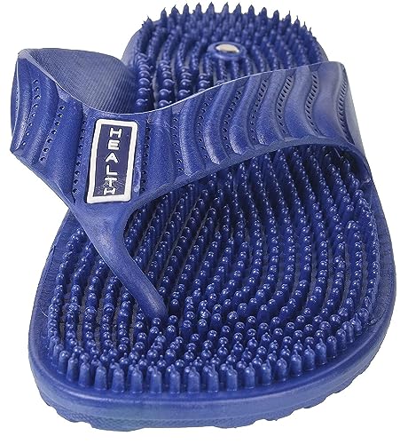 Image of Acupressure slippers for foot massage with magnetic Unisex-Adult (8, Blue)