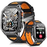 スマートウォッチ 2.13インチAMOLED高精度画面 軍用規格 LED フラッシュライト機 smart watch Bluetooth5.3通話機能付き 400mAh長持ちバッテリー 100種類運動モード IP68防水 アプリのGPS連動可能 ウォッチスマート iPhone アンドロイド対応 文字盤設定 歩数計 天気予報 日本語説明書付き TELEC認証取得済 (ブラック)