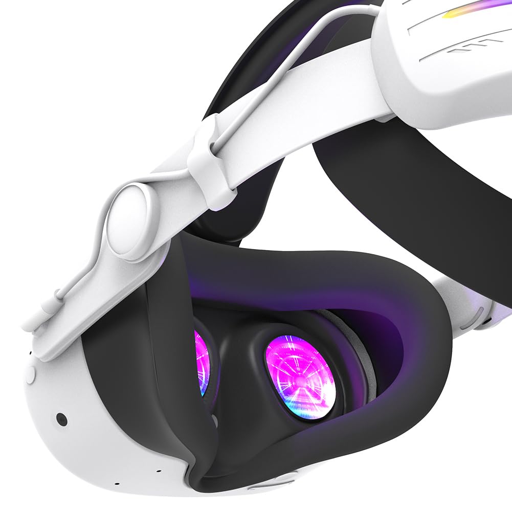 Generic Cinghia regolabile RGB con batteria da 12000 mAh per prolungare la durata della riproduzione Cinghia per la testa di ricambio Supporto migliorato e bilanciamento alternativo cinghia per la