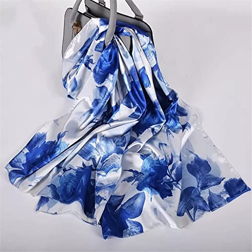 WBDZ Seide Damen Satin Langer Seidenschal Schal Schals Gedruckt Frühling Herbst Weibliches Kopftuch 16070 cm (Farbe: Farbe 2; Größe: 160 * 70 cm) Cover