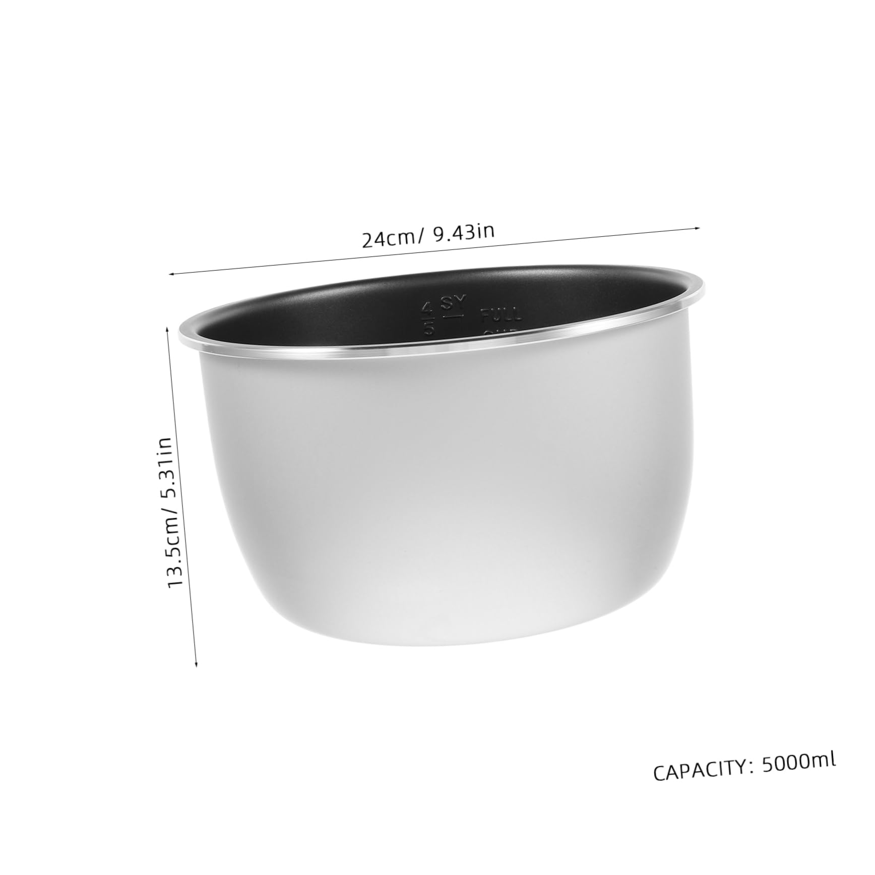 SHOWERORO Nonstick Rice Cooker Replacement Pot Electric Pressure Cooker Inner Pot Universal Pot Insert for Cooking Pot