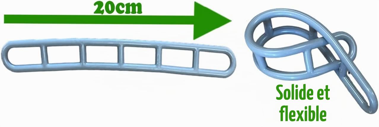 HowseHold Échelles pour auvent de caravane [Pack de 50] Sangles de tension extra robustes et résistantes aux vents/tempêtes - en caoutchouc flexible et solide
