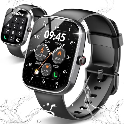 Montre Connectée Homme Femme avec Appel Bluetooth, 1.91' Smartwatch avec 112 Modes Sportifs,...