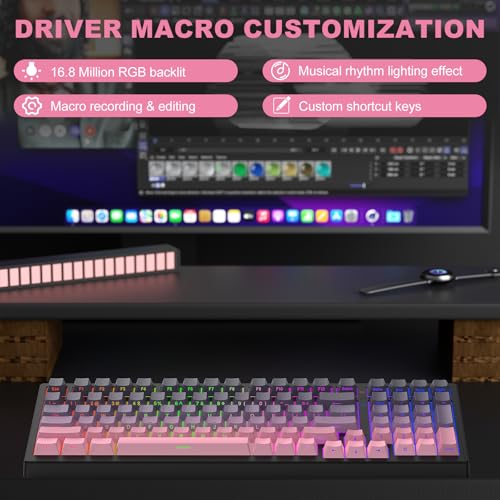 Teclado Mecánico X98 PRO Conectividad Bluetooth USB-C miniatura 5