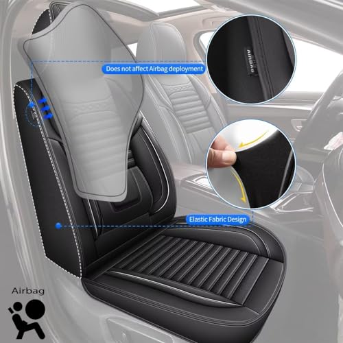 Housses de siège compatibles airbag pour Honda Accord noir