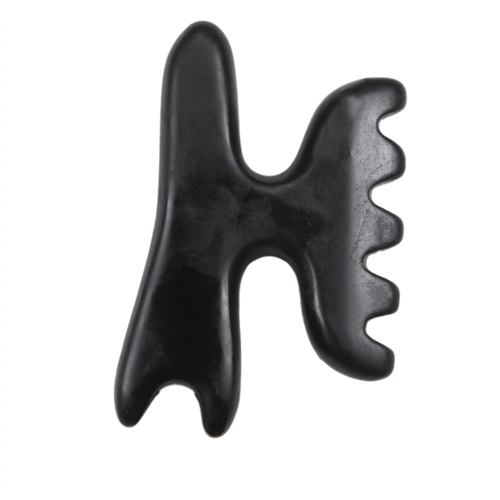 MOBYAT Gua Sha, Herramientas de Masaje Corporal Facial, Piedra Gua Sha Bian única de 9 Bordes, Piedra Gua Sha con crestas, Herramienta de Masaje de raspado Gua Sha, 1 Uds. (Color : Style 4)