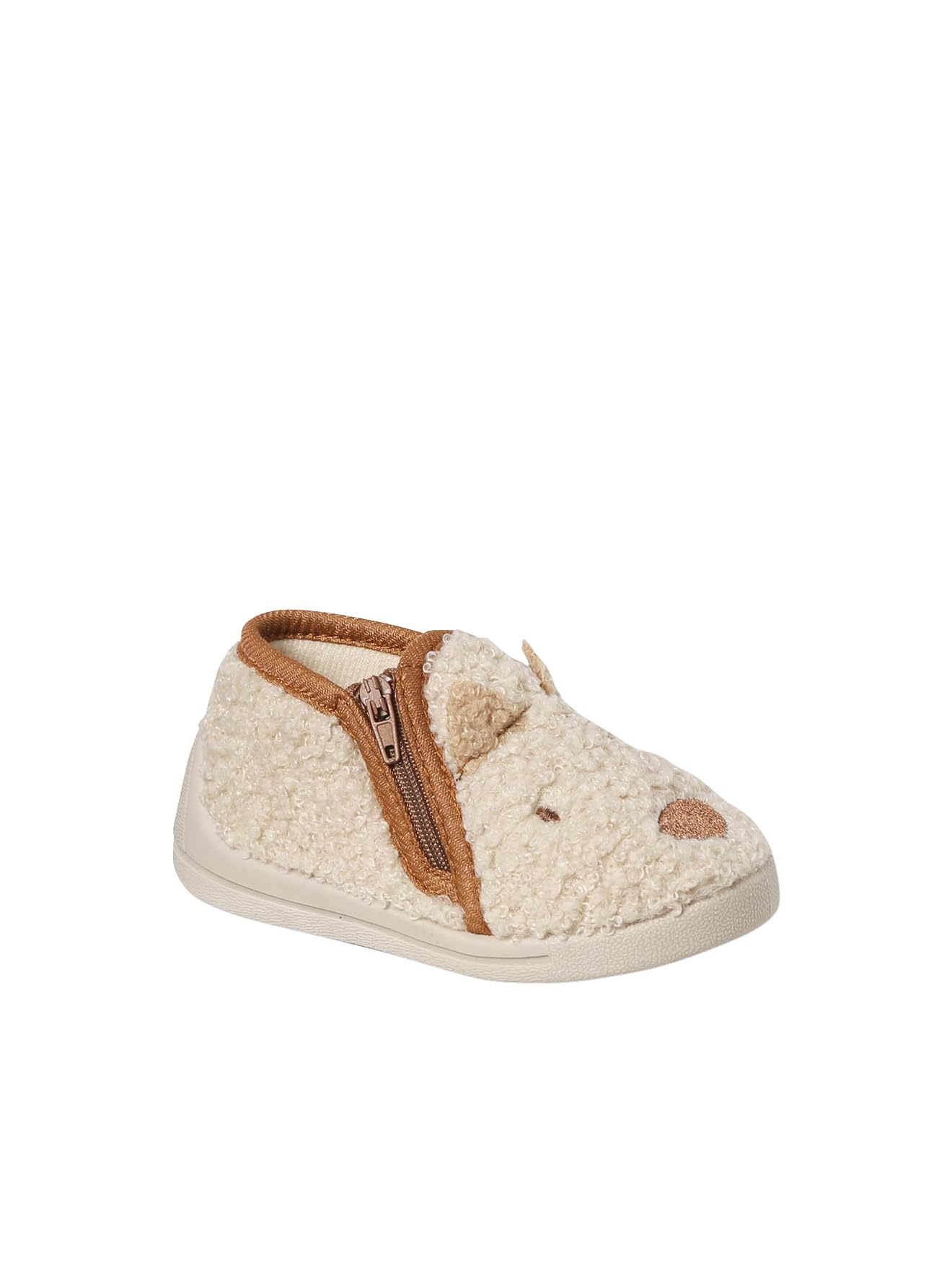 VERTBAUDET Chaussons bébé garçon lot marron 24