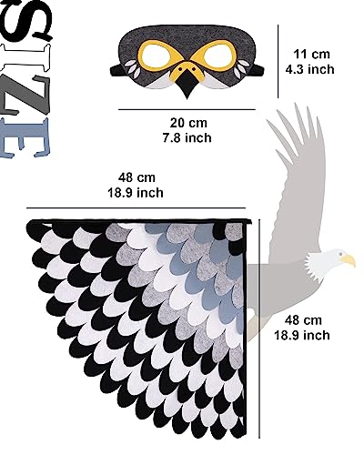 TOPWAYS Felt Falcon Capes Wings and Masks - Image 4