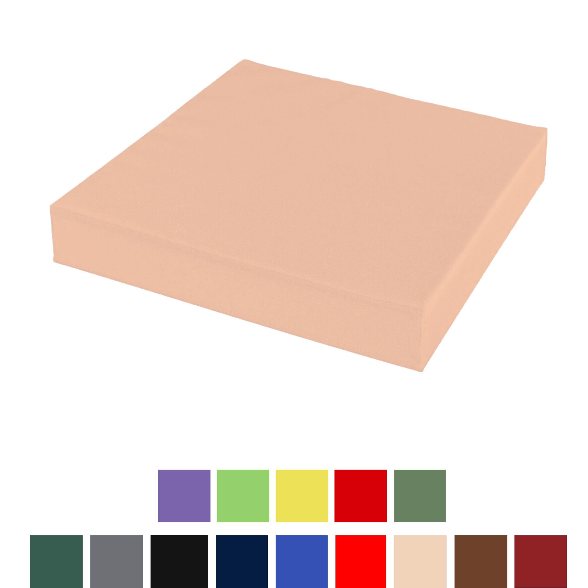 Dicke, wasserdichte Outdoor-Kissen, 40,6 x 45,7 cm, weiche Tischauflagen, abnehmbare Bezüge, hochbelastbarer Schaumstoff, ideal für Garten, Terrasse, Rattanfell, für drinnen und draußen