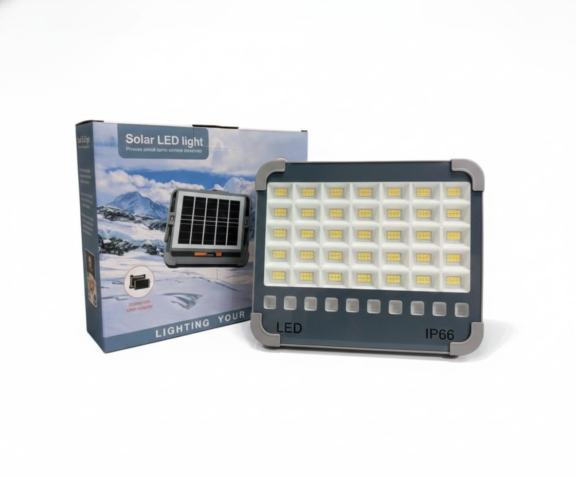 Prime Leaf 50W Portable LED Work Light – 10,000LM Rechargeable Floodlight with 16500mAh Battery & Solar, Stepless Dimming for Outdoor, Indoor, Camping & Emergency-image-5