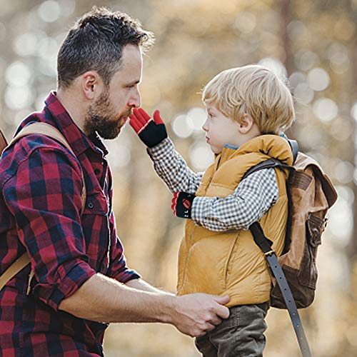 Image of Evridwear Kids Winter Gloves,3 Pairs Knit Warm Stretch Gripper Children Magic Glove for Boys Girls 4-14 Years