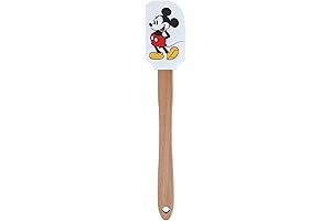 Jerry Leigh Classic Design Mickey Mouse Silicone Spatula with Wooden Handle