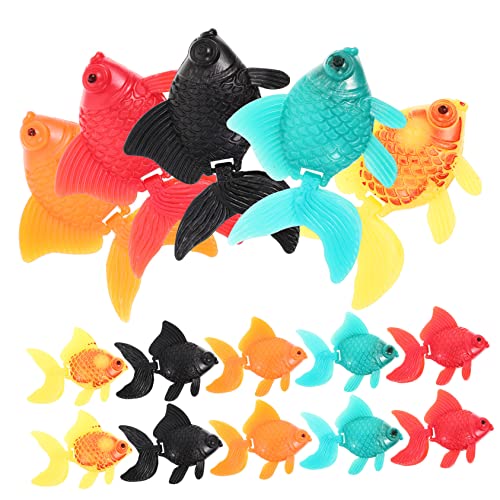 FDCGAS Peces Para Acuario - 20 Piezas Peces Artificiales Movimiento Peces Flotantes De Plástico Adorno De Pez Realista Decoraciones De Acuarios Para