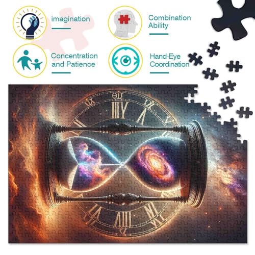 Puzzle de 1000 piezas de Reloj Cósmico, el pasatiempo de relajación ideal para tardes en casa 4
