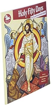 Paperback Holy Fifty Days: Coloring and Activity Book for Children (Little Flock) Book