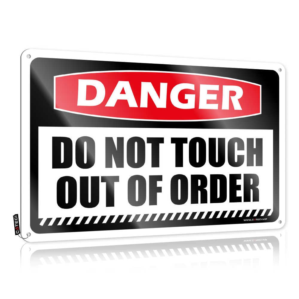 Fzfn Colour Funny Wall Art Beer Wall Decor | Danger Do Not Touch Out Of Order Grunge For Outdoor Bar Home(30X40cm)