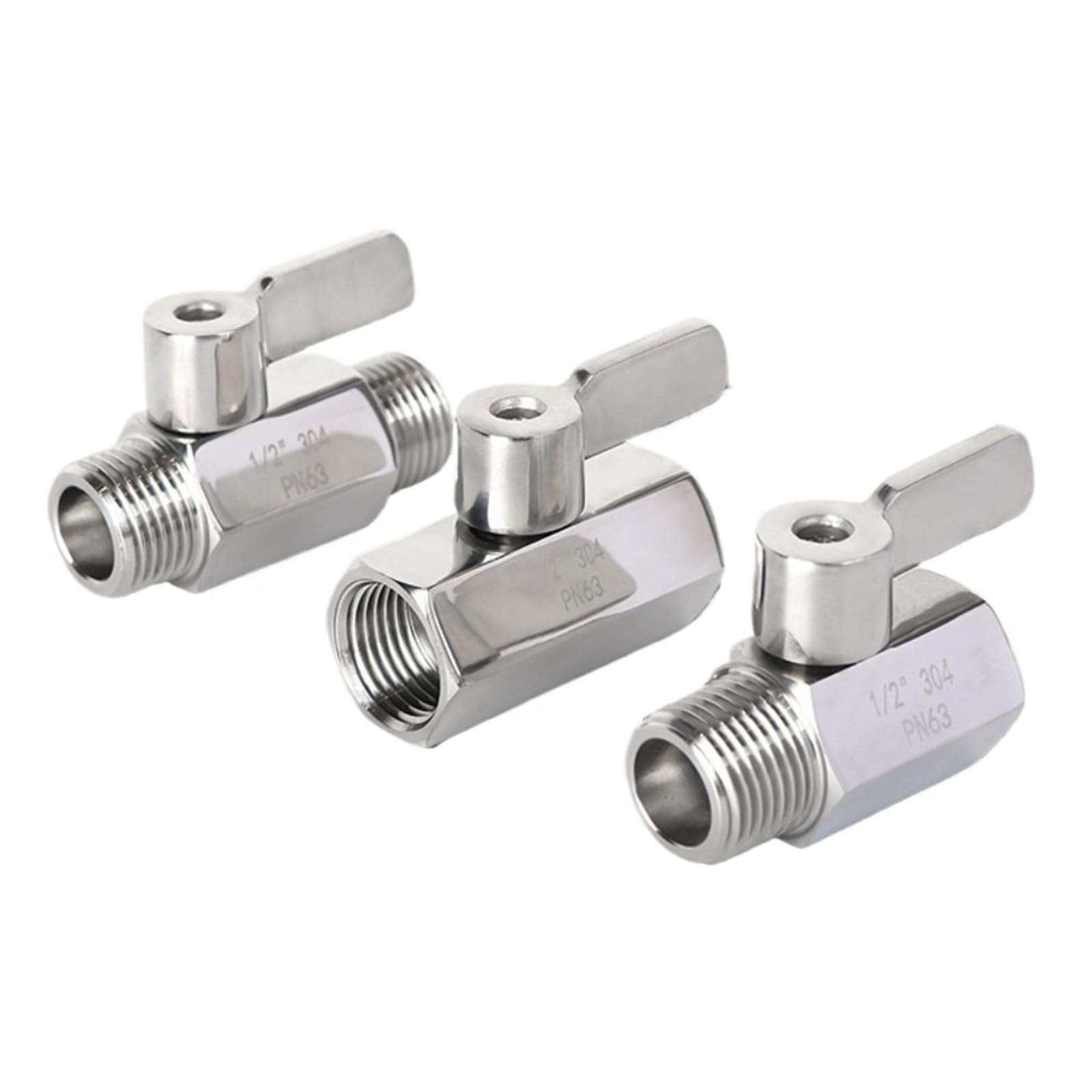 Mini vanne à sphère 3/4 BSP NPT femelle inox 304 pour plomberie et bière maison