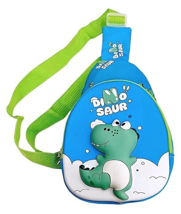 | Kids Chest Bag Cartoon Print Bag for Kids One Side Shoulder Bag, Cross Body Bag for Kids, Travel Chest Bag, Sling Bag, Crossbody Chest Sling Bag, Gift for Boys Girls - CB48-image-48