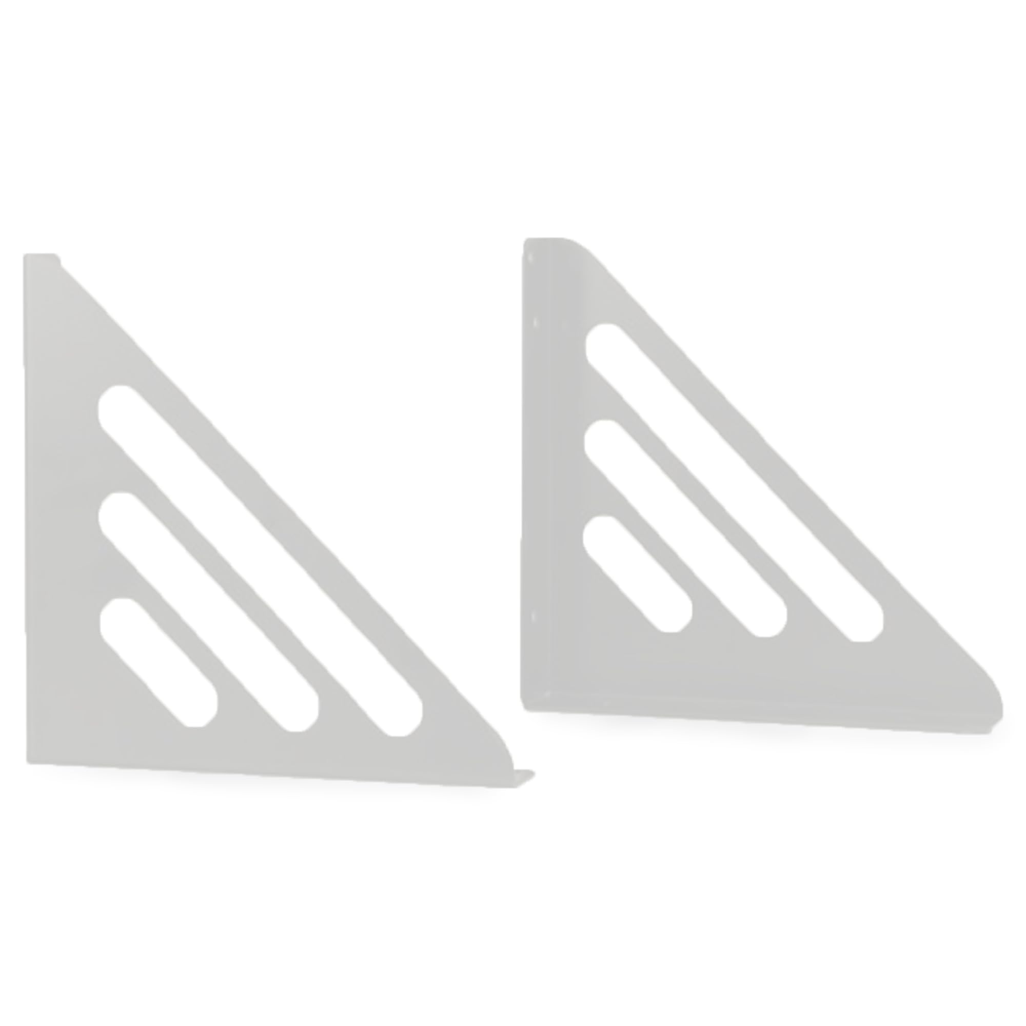 Metal Shelf Brackets - White Scroll Design -8