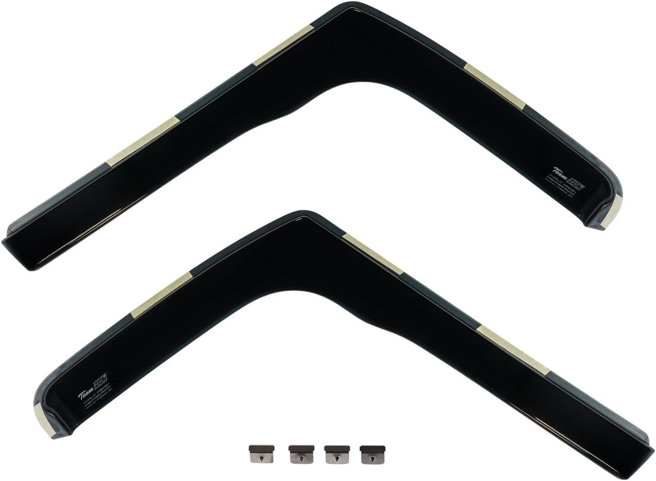 Team HEKO Wind Deflectors for Vauxhall Combo 2011-2018 Front Set of Window Deflectors, Accessories Smoked UV & Scratch Resistant Acrylic In-Channel Fitting Air Ventilation & Rain Protection