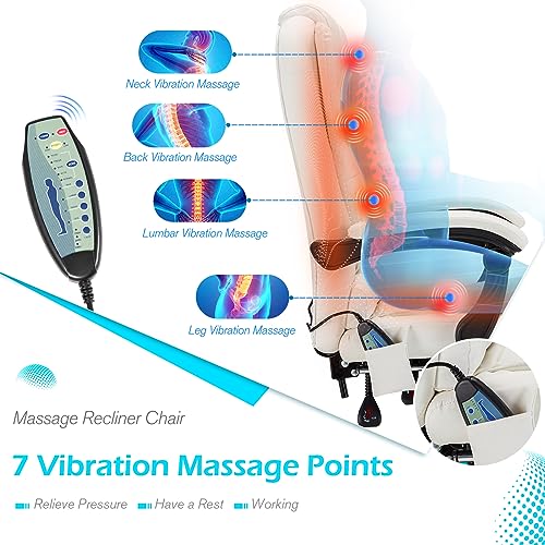 Yodolla Ergonomic Reclining Office Chair With 7 Massage Points And Heat Function thumb #4