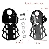 Bicycle Accessories Universal Steel Rear Seat Foldable Footrests Pedals, Black