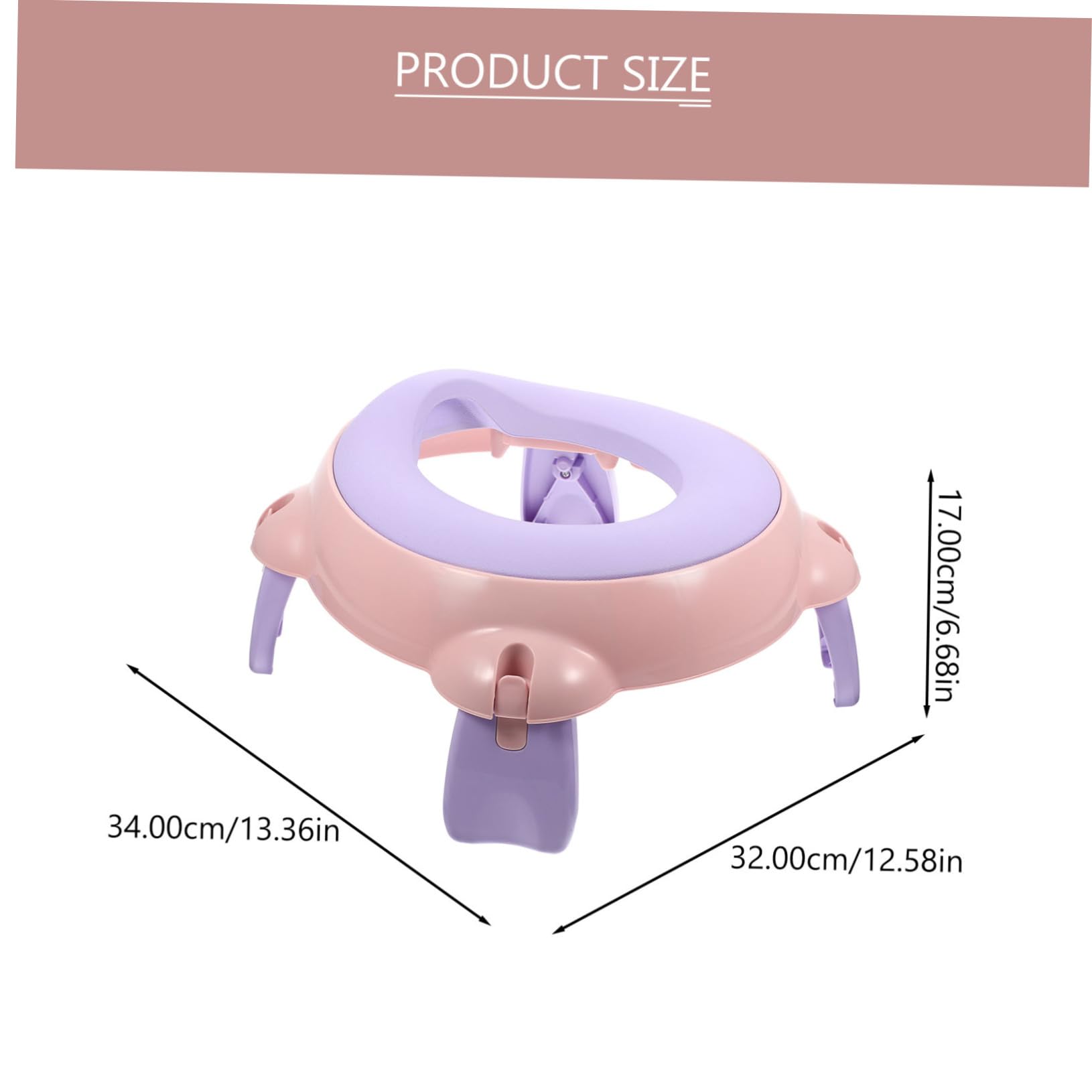 SUPVOX Portable Potty Training Toilet Foldable Car Camping Potty Seat for Boys Girls Portable Toilet for Travel