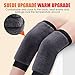 LPYHDWO Knee Sleeves Leg Warmers Winter Plush Pads Warmer Skiing Cycling Running(Small)