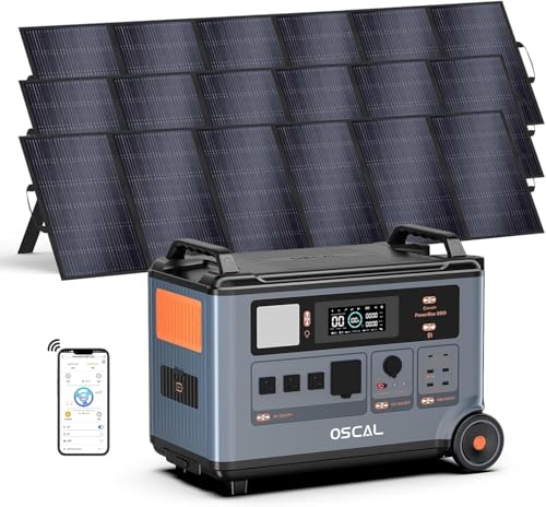 OSCAL 6000W 120V/240V Split Phase Voltage Solar Generator With 3×500W