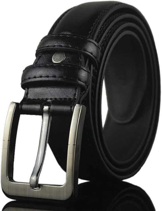 Amazon Borevic ベルト メンズ 本革 メンズベルト カジュアル ビジネスベルト バックルベルト レザー ベルト 肉厚 牛革ベルト ロング クラシック式 紳士ベルト 大きいサイズ おしゃれ 調整可能 通勤用 ブラック ベルト 通販
