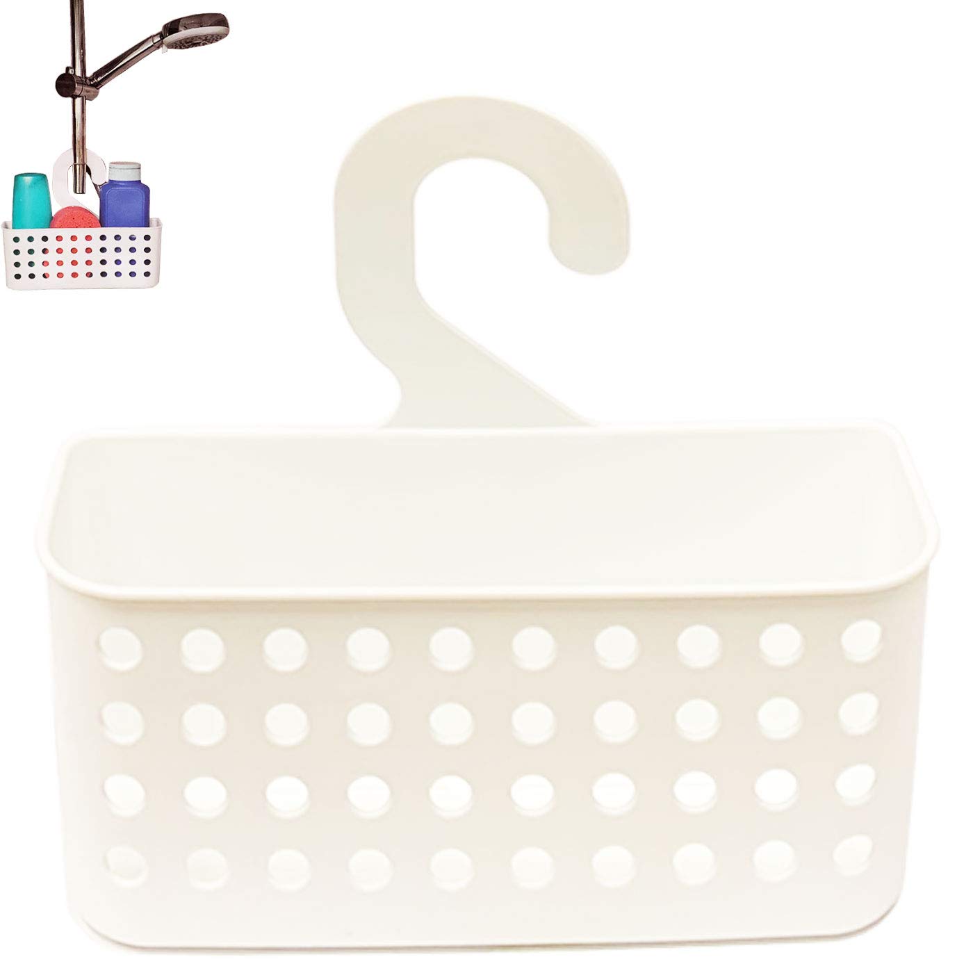 White Plastic Bathroom Hanger