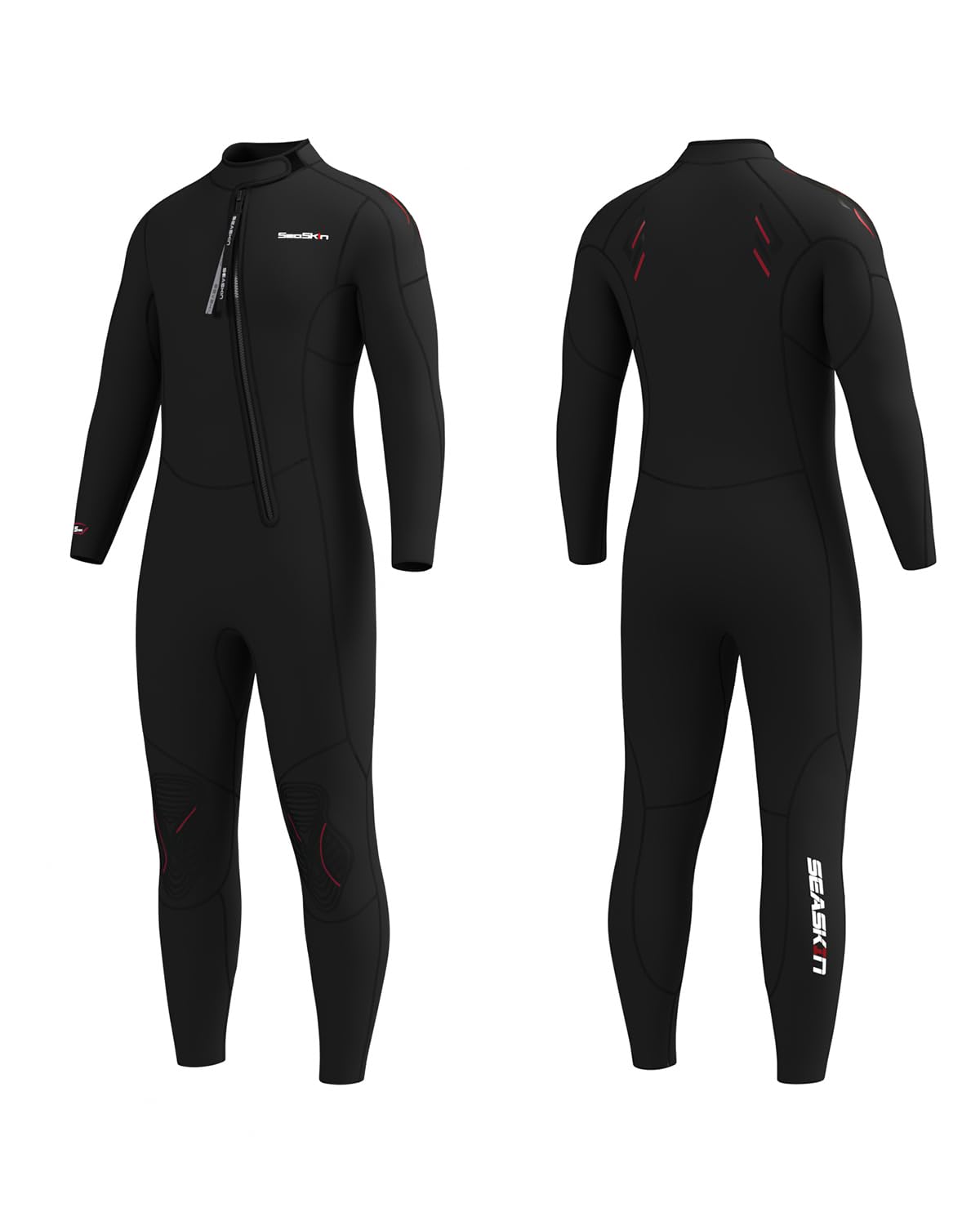 Amazon.com: Seaskin 5mm Mens Wetsuit Front Zip Full Wetsuit