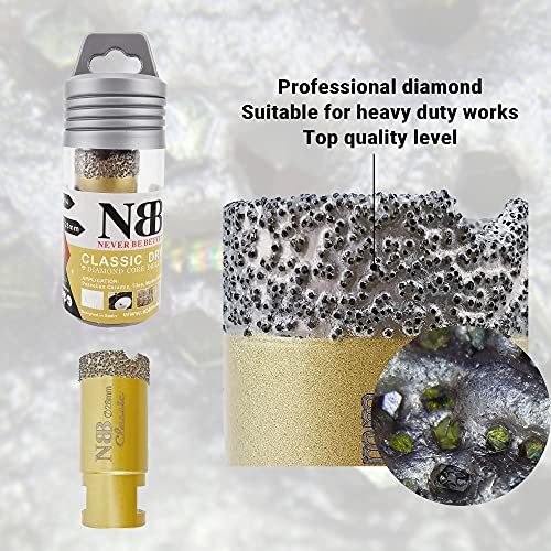 NBB vacuum brazed diamond hole saw with M14, Classic Golden type - Image 3