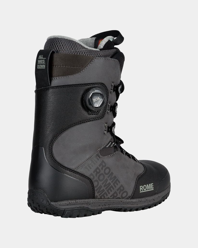 Rome Mens Bodega Hybrid Boa Hybrid Boa Snowboard Boots - 2024/2025 Black | 11.5