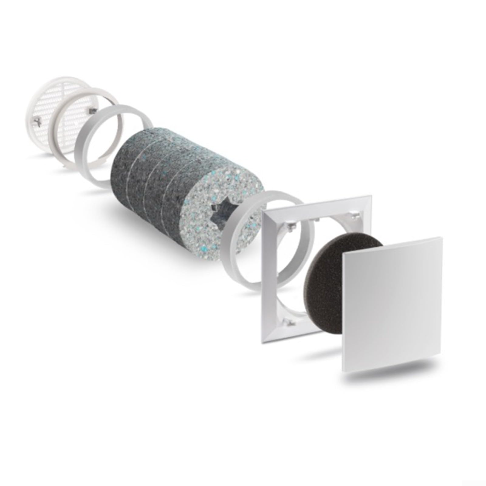 Filtri di ventilazione lavabili G3 da 140 mm per Lunos ALD ALD-R160 e2 AB 30/60 RA 15-60 e2kurz e2neo, confezione da 10 pezzi, design rotondo per filtrazione delle polveri sottili e aria pulita negli