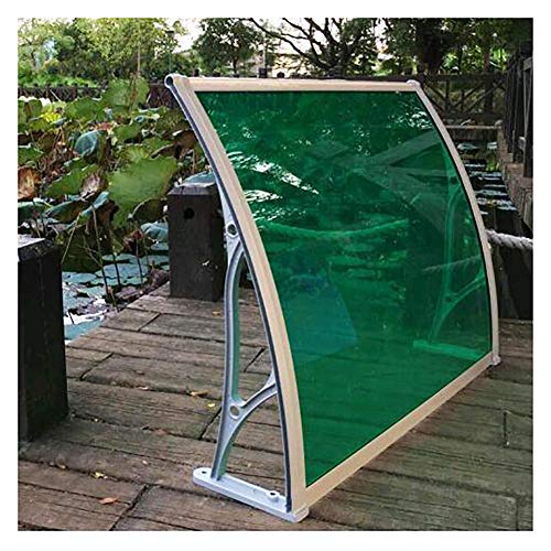 NecvDcvs Canopée Auvent, Cassette d'abri de pluies auvent de la canopée de Porte for Porche de Porte d'entrée(60 * 100cm)