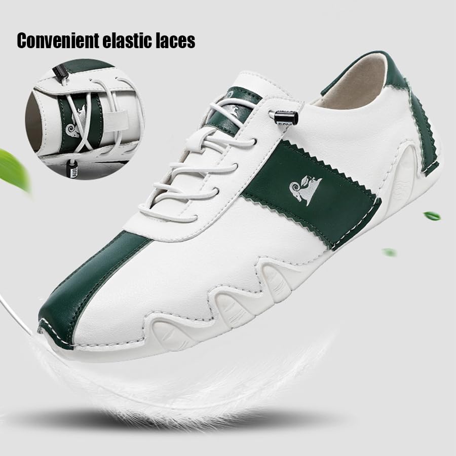 Men Casual Leather Handmade Slip-on Loafers Fashion Walking Low Top Flats Dress Sneakers Classic Driving Business Work Softsole Mocassins2