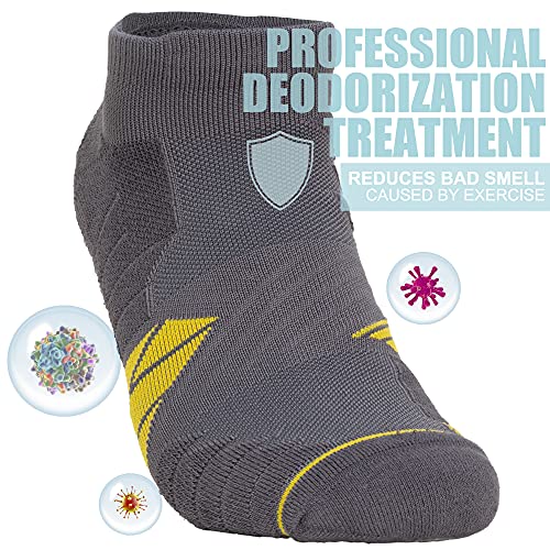 AKASO Coolmax Ankle Athletic Running Socks Cushioned Low Cut No-Show Socks for Men & Women4