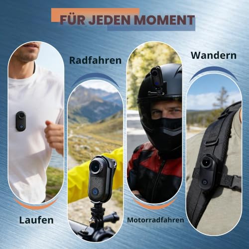 Yehtreh 2,7K Bodycam körperkamera,Action Cam Magnetanhänger,35g Graphit – Ansicht 5