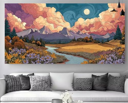 Diamond Painting Adulte XXL le cadeau créatif idéal en tableau 40x80cm