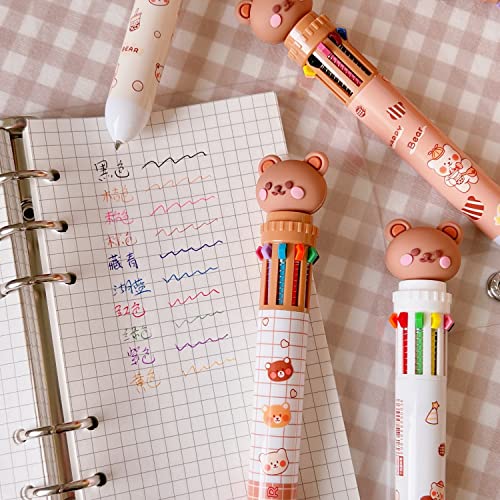 6 bolígrafos de gel negro retráctiles CYee estilo kawaii miniatura 5