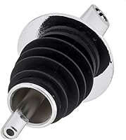 Vista 4 de Soro Essentials - Juego de 12 vertedores de botellas de plástico cromado, sin cuello, para botellas de alcohol a prueba de fugas, sin goteo ni