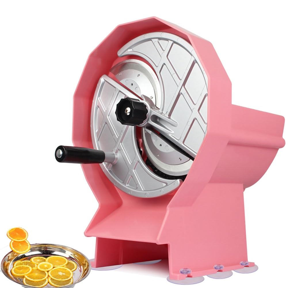 Cortador manual de frutas, grosor ajustable de 0 a 12 mm, trituradora de verduras multifuncional, acero inoxidable para el hogar y la cocina