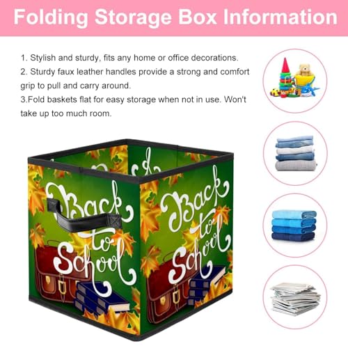 Boîte de rangement pliable en tissu cube pour placard encombré de vêtements
