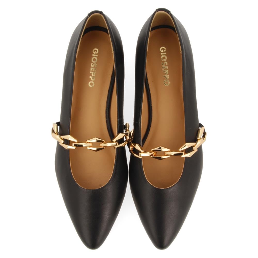 GIOSEPPO Ballerina Pelle con Catena Hallie