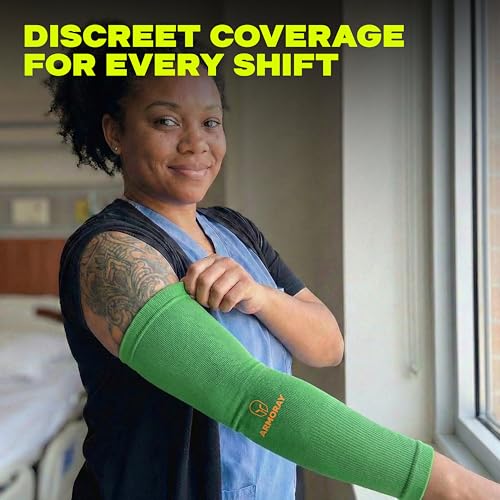 Image of ARMORAY Arm Sleeves for Men and Women - UV Sun Protection Cooling Compression - Tattoo Cover Up Sleeve for Daily Wear & Work
