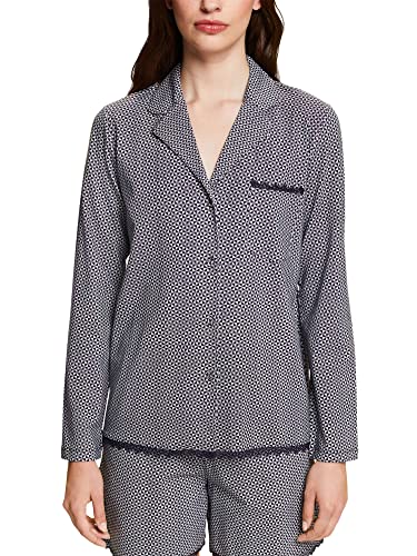 Haut de pyjama en coton imprimé bleu marine femme Esprit Bodywear 38