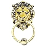 Améliorez l'attrait esthétique : avec sa finition non laquée, ce heurtoir de porte en forme de tête de lion ajoute une touche de sophistication et d'élégance à n'importe quelle porte d'entrée, rehaussant l'attrait général de votre maison.