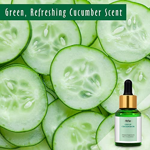 Image of Crisp Cucumber Fragrance Oil, MitFlor Single Scented Oil, Large Size Premium Grade Fragrance Oil for Soap & Candle Making, Summer Aromatherapy Oil, Fresh Fruity Scent for Home Fragrance, 30ml