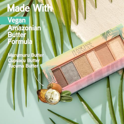 Physicians Formula Butter Believe It! Paleta Cieni Do Powiek, 6-Komorowa Paleta Cieni O Wielu Wykończeniach, Formuła Płyn-Do-Pudru Wzbogacona O Mieszankę Masła Murumuru, Brązowe Nudes